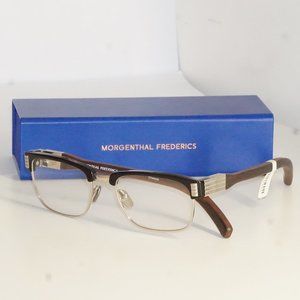 New MORGENTHAL FREDERICS Charlie natural Wood  titanium Eyeglasses   $1300